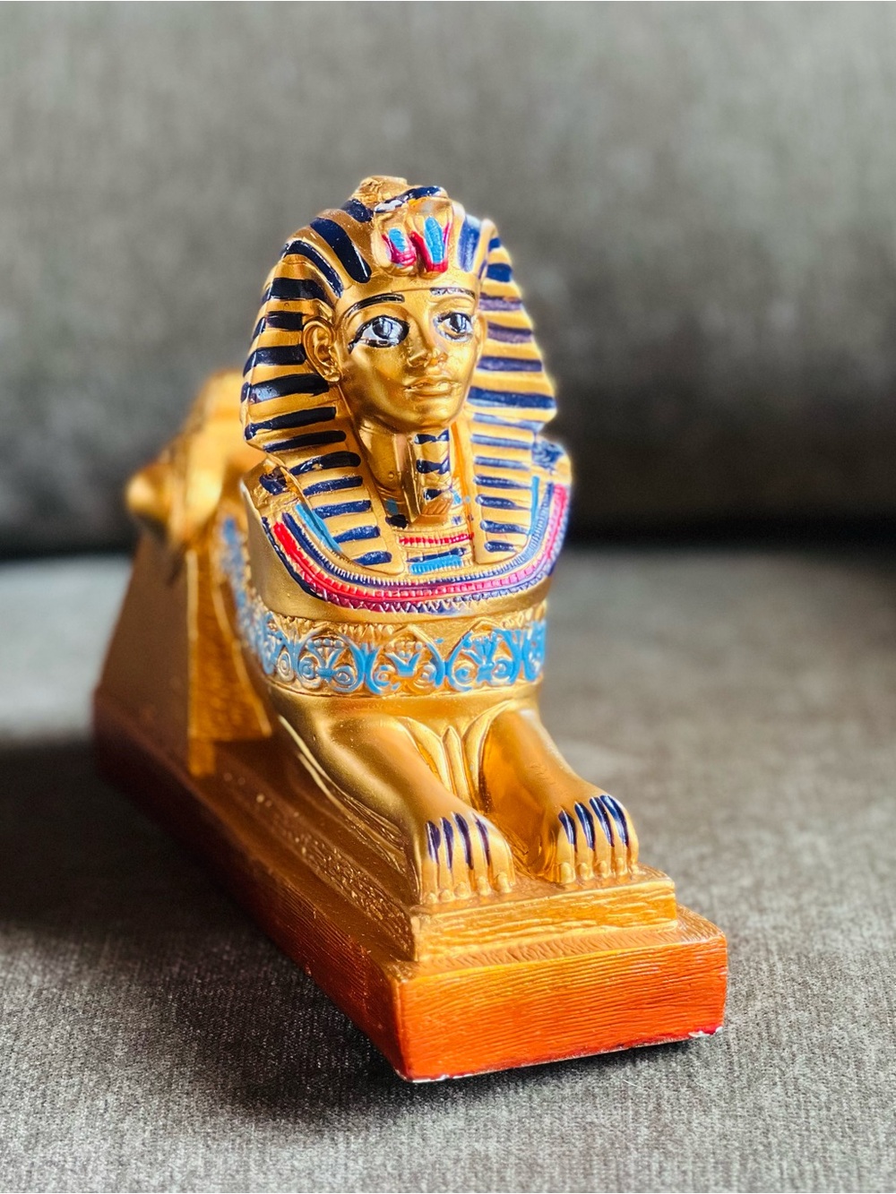 Egyptian Sphinx Statue Art Figurine Egypt Pharoah